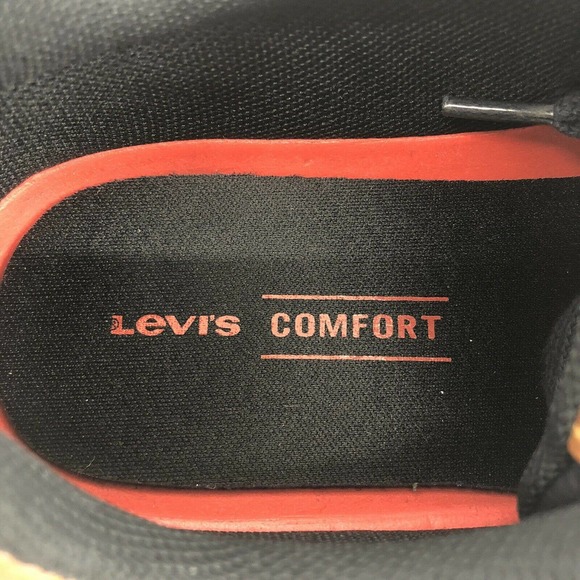 Levis Shoes Canvas Faux Leather Size 9.5 Sneakers - Picture 10 of 12